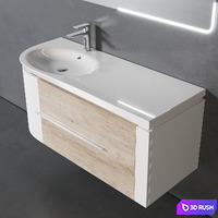 Pedro bathroom furniture 3D Model Vray, Corona