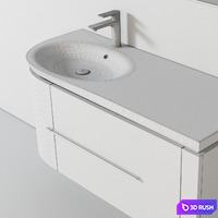 Pedro bathroom furniture 3D Model Vray, Corona