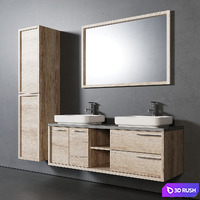 Vermont Bathroom Furniture 3D Model Vray, Corona
