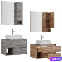 STWORKI Karlstad 60/75/90 rustic oak / rochelle 3D Model Vray, Corona