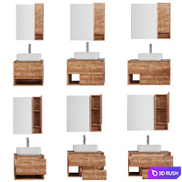 STWORKI Karlstad 60/75/90 rustic oak / rochelle 3D Model Vray, Corona