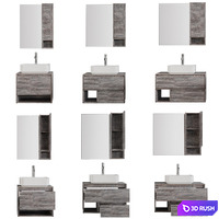 STWORKI Karlstad 60/75/90 rustic oak / rochelle 3D Model Vray, Corona