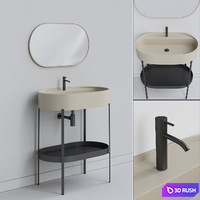 CONSOLLE Oval washbasin
