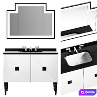 Devon &amp; Devon jetset 2 vanity unit 3D Model Vray, Corona