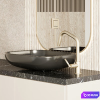 Bathroom furniture 23 3D Model Vray, Corona