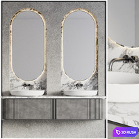 Bathroom Furniture 20 3D Model Vray, Corona