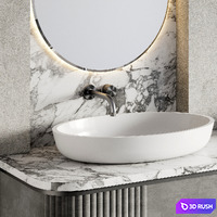 Bathroom Furniture 20 3D Model Vray, Corona