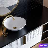 Bathroom furniture 64 3D Model Vray, Corona