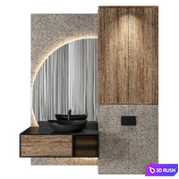 Luxury Bathroom 34 3D Model Vray, Corona