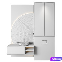 Luxury Bathroom 34 3D Model Vray, Corona