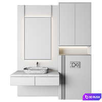 Luxury Bathroom 45 3D Model Vray, Corona
