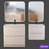 Cabinet with sink BelBagno Albano 3D Model Vray, Corona