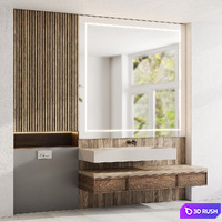 Bathroom furniture by inbani faucet set 10 3D Model Vray, Corona