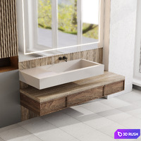 Bathroom furniture by inbani faucet set 10 3D Model Vray, Corona