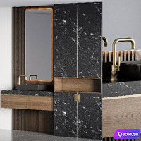 Bathroom Furniture 30 3D Model Vray, Corona