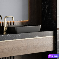 Bathroom Furniture 30 3D Model Vray, Corona
