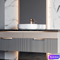 Bathroom furniture 77 3D Model Vray, Corona