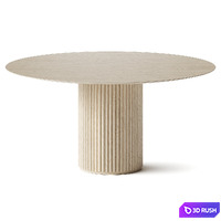 Asplund Palais Royal 150 Dining Table 3D Model Vray, Corona