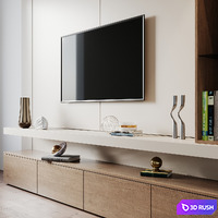 TV set 220 3D Model Vray, Corona