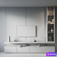 TV set 220 3D Model Vray, Corona