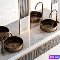Bathroom furniture 79 3D Model Vray, Corona