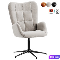 Chair Iris Swivel 3D Model Vray, Corona