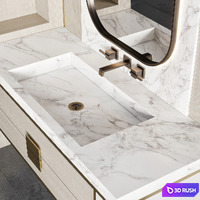 Bathroom Furniture 38 3D Model Vray, Corona