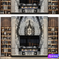 TV shelf 0558 3D Model Vray