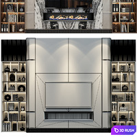 TV shelf 0558 3D Model Vray