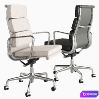 Eames Soft Pad Chairs by Herman Miller 3D Model Corona