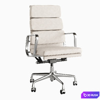 Eames Soft Pad Chairs by Herman Miller 3D Model Corona