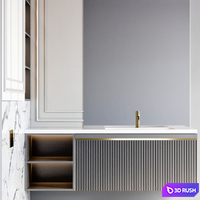 Bathroom furniture 83 3D Model Vray, Corona