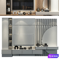 TV shelf 0560 3D Model Vray