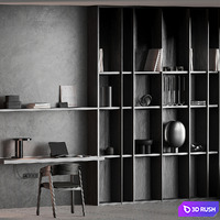 Workplace 055 3D Model Corona