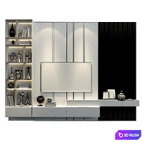 TV stand 25 3D Model Vray