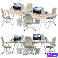 IKEA - Office workplace 32 3D Model Vray, Corona