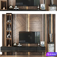 TV shelf 0562 3D Model Vray
