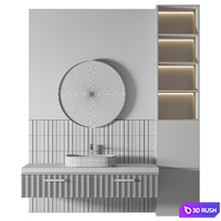 Luxury Bathroom 235 3D Model Vray, Corona
