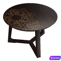 Coffee table A la russe M from Uniquely 3D Model Corona