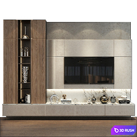 TV shelf 0565 3D Model Vray