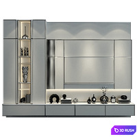 TV shelf 0565 3D Model Vray