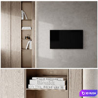 TV set 9 3D Model Vray, Corona