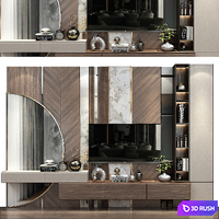 TV shelf 0567 3D Model Vray