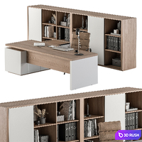Manager Desk - Office Furniture 387 3D Model Vray, Corona