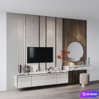 TV Set 226 3D Model Vray, Corona