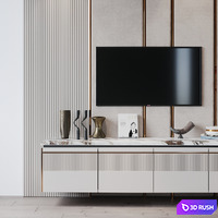 TV Set 226 3D Model Vray, Corona