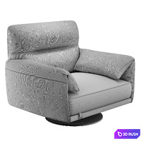 Modern Tampa Swivel Armchair 3D Model Corona