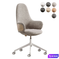 Alki Lan Office Chair 3D Model Vray, Corona