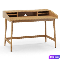 Mid-Century West Elm Desk 3D Model Corona