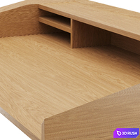 Mid-Century West Elm Desk 3D Model Corona